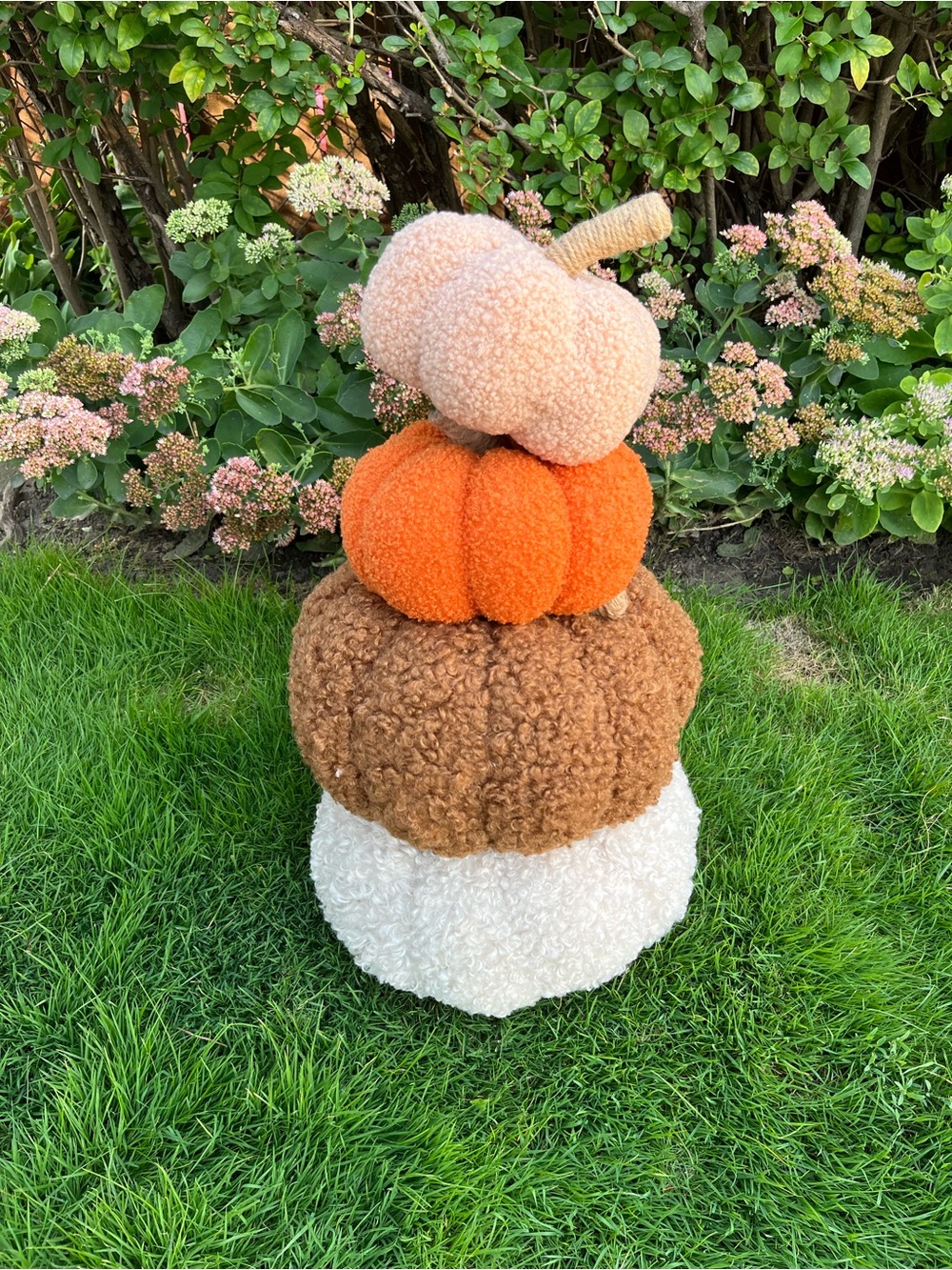 Cozy Fall LARGE BROWN Pumpkin